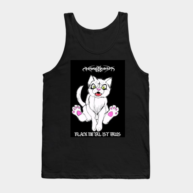 Nargaroth black metal ist paws Tank Top by Alan Frost artwork